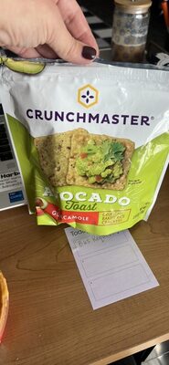 Avocado Toast Crunchy Baked Rice Crackers