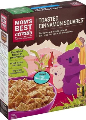 Mom's best cereals toasted cinnamon squares