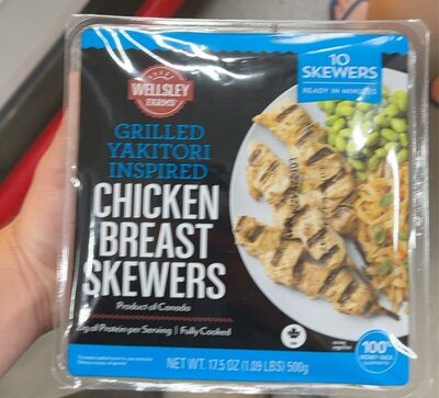 Chicken breast skewers