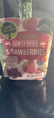 Organic Gently Dried Strawberries