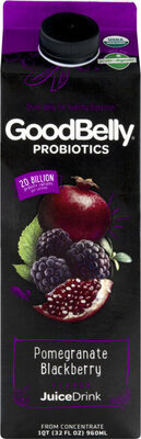 Pomegranate blackberry fruit juice