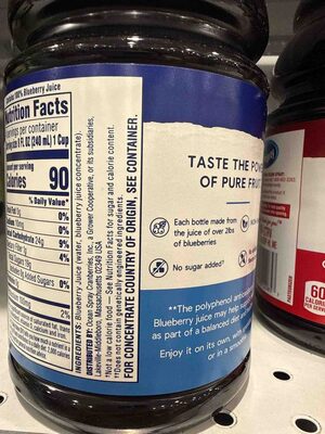 100% Blueberry Juice