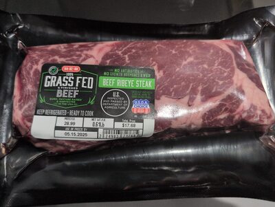 100% Grass-fed And Finished Beef Ribeye Steak