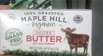 100% grassfed organic salted butter