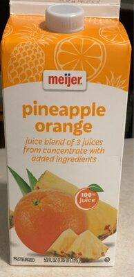 100% Juice, Orange Pineapple