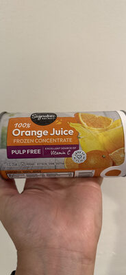 100% Orange Juice Frozen Concentrate