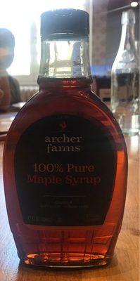 100% pure maple syrup