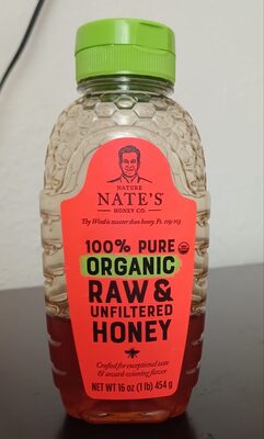 100% pure organic raw & unfiltered honey
