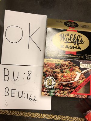 100% pure roasted whole grain buckwheat