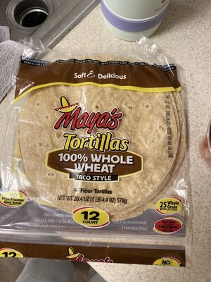 100% Wheat Tortillas