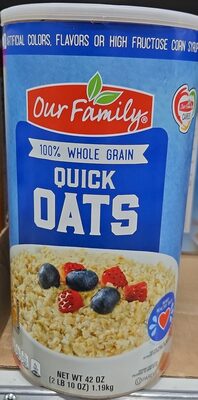 100% whole grain quick oats