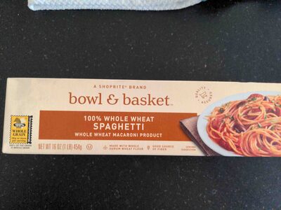 100% Whole Wheat Spaghetti