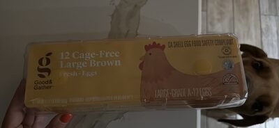 12 Cage-Free Large Brown Fresh Eggs
