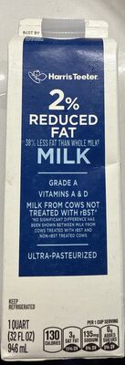 2% Fat Milk