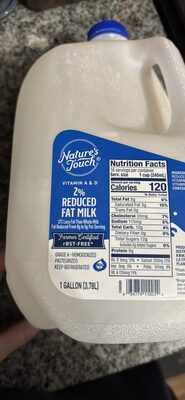 2% Reduced Fat Milk