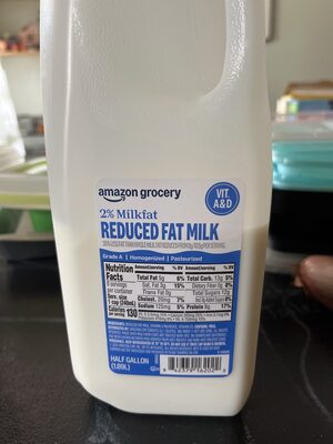 2% Reduced Fat Milk