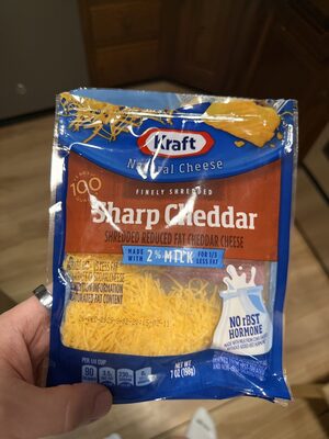2% sharp cheddar finely shredded