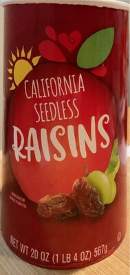 California seedless raisins