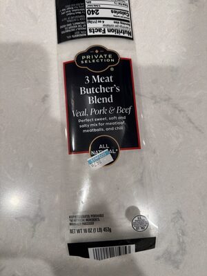 3 Meat Butchers Blend Veal, Pork, And Beef