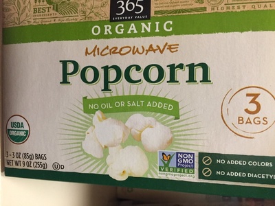 365 everyday value, microwave popcorn