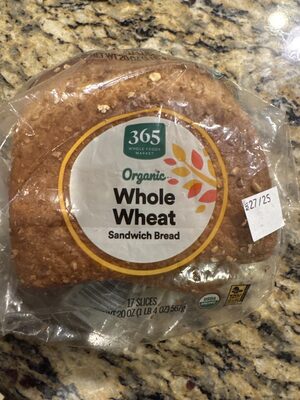 365 everyday value, whole wheat bread