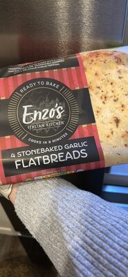 4 Stonebaked Garlic Flatbreads