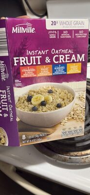 Instant Oatmeal Fruit & Cream