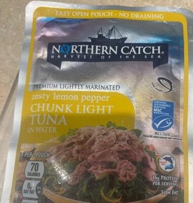 Chunk Light Tuna in Water Zesty Lemon Pepper