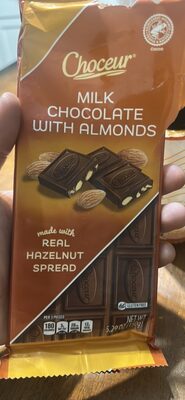 MILK CHOCOLATE WITH ALMONDS
