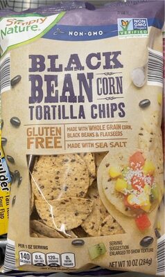 Black Bean Corn Tortilla Chips, Black Bean Corn