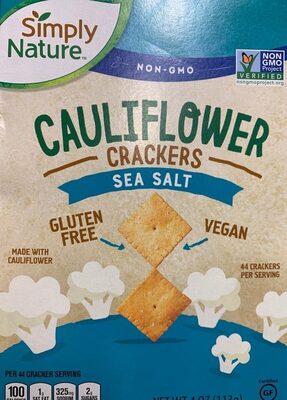 Cauliflower crackers sea salt
