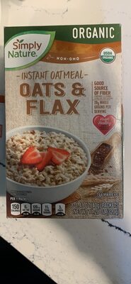 Instant Oatmeal Oats & Flax