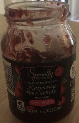 Raspberry fruit spread