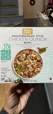 MEDITERRANEAN STYLE CHICKEN QUINOA BOWL