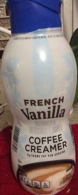 French vanilla coffee creamer