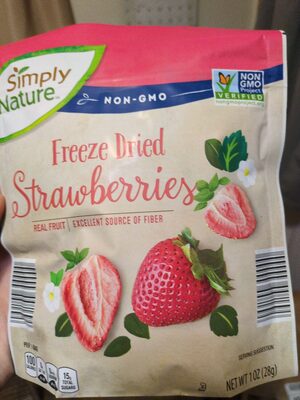 Simply nature freeze dried strawberries