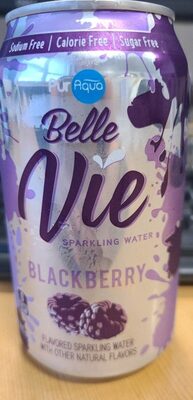 Belle Vie Blackberry flavored Sparkling Water