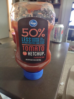 50% less sugar and sodium tomato ketchup