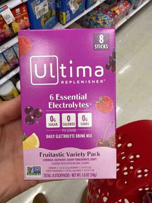 6 Essential Electrolytes Fruitastic Variety Pack Daily Electrolyte Drink Mix Non-gmo