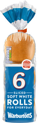 6 Soft White Rolls Sliced