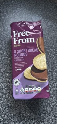 8 Shortbread Rounds Dipped in Chocolate