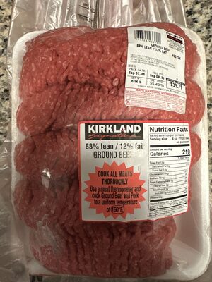 88% Lean / 12% Fat Beef