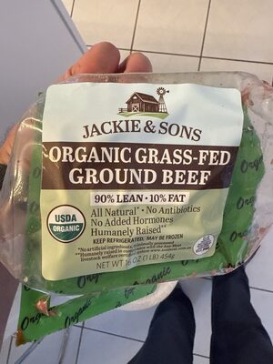90% Lean 10% Fat Organic grass-Fed Ground Beef