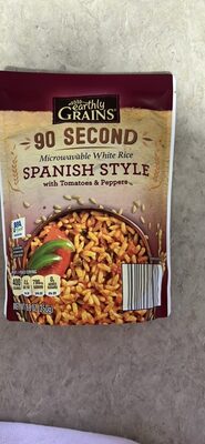 90 Second Microwavable White Rice Spanish Style with Tomatoes & Peppers