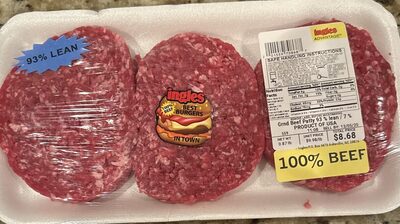 93/7 Ground Beef Patties