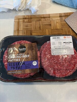93/7 Ground Beef Patties