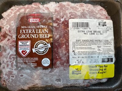 96% Extra Lean Ground Beef
