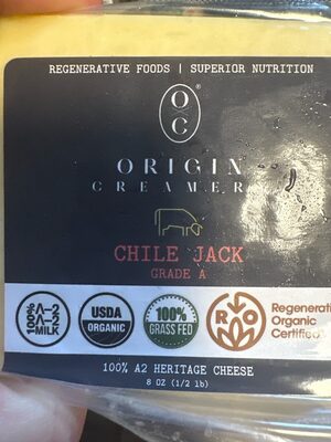 A2 Chile Jack cheese
