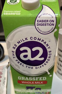 a2 Grass Fed Whole Milk