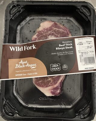 Aged Black Angus Boneless Thick Ribeye Steak